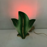 Vintage Art Nouveau Ceramic Fern TV Lamp