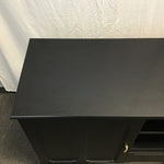 IKEA LOMMARP Black Laminate TV Stand