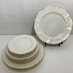 12pc Service for 4 Noritake Ivory & Gold "Chandon" Plate Set