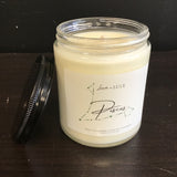 Lavender in Luxe 8oz "Pisces" (Zo3) Zodiac Candle in Clear Glass Jar