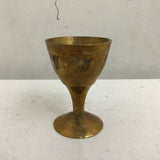 6pc Vintage Solid Brass Miniature Turkish Coffee Set