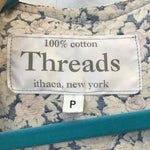 Threads Floral Cotton Pleated Fit & Flare Midi Dress