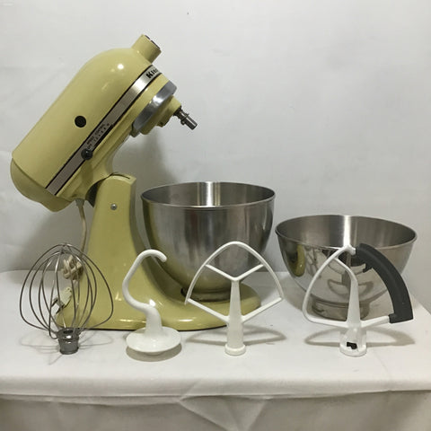 Vintage KitchenAid K45 Avocado Green Stand Mixer Set