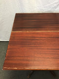 Vintage Blue-Painted Mahogany Veneer Flip-Top Dining Table