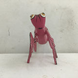 Handmade Alebrije Oaxacan Pink Carved Wood Mantis