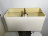 Modern Mission Martha Stewart "Barclay" Brown & Brass Metal Table Lamp