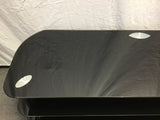 Modern CorLiving "Laguna" Black Glass 3-Tier TV Stand