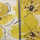 Yellow & Tan Floral Triptych Canvas Art