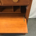 Vintage Solid Maple 4-Drawer Chest of Drawers & Desk