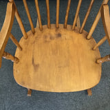 Vintage Solid Maple Spindle-Back Rocking Chair