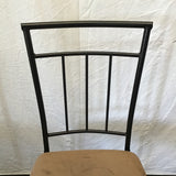 Set of 4 Modern Dorel Asia Black Metal Dining Chairs
