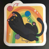 Rachel Feirman Rainbow Cat Sticker