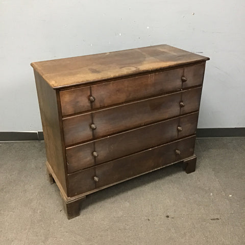 Vintage Solid Cherry 4-Drawer Dresser