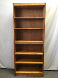 Modern Solid Pine 6-Tier Shelf