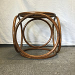 Vintage Square Bentwood & Cane End Table