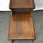 Pair of Vintage Federal Solid Cherry 2-Tier End Tables