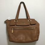 Michael Kors Brown Leather "Mackenzie Satchel" Handbag