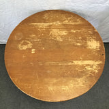 Vintage Round Solid Maple Tilt-Top Pub Table