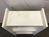 Vintage White-Painted Wood 3-Tier Shelf