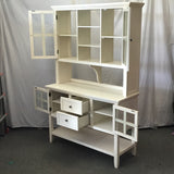 Modern Pier 1 "Ronan" White Buffet & Hutch