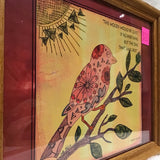 Eltimar Design Framed "If No Birds Sang" Zentangle Inspired Artwork Print