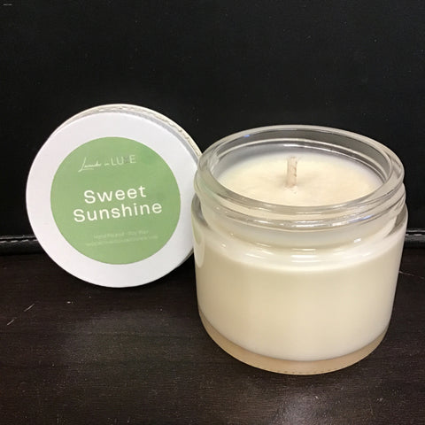 Lavender in Luxe 2oz "Sweet Sunshine" Candle in Clear Glass Jar