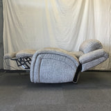 Contemporary Grey Upholstered Electric Recliner