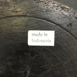 Set of 3 Vintage Decorative Black-Stained Tropical Wood Nesting Bowls