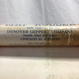 Vintage 1962 Denoyer-Jeppert "Mediterranean Mythology..." Scroll Map