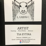 Lambs Wing "Cosmic Dragon" 8.5x11 Abstract Art Print
