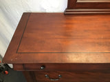 Craftsman Walnut Veneer 8-Drawer Dresser & Mirror