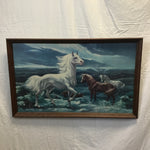 Framed Large Horses Print