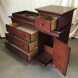 Pottery Barn Kids Espresso Larkin Sleigh Changing Table Dresser