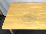 Modern Farmhouse Solid Tropical Wood Dining Table