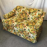 Vintage Kroehler Floral Upholstered 2-Cushion Loveseat