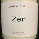 Lavender in Luxe 8oz "Zen" Candle in Clear Glass Jar