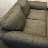 Modern Hughes Furn. Grey Upholstered 2-Cushion Loveseat