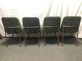 Set of 4 MCM West Elm Jack Metal Frame Dining Chairs