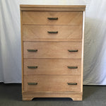 Vintage 1950 MC Huntington Furn. Oak 5-Drawer Chest of Drawers