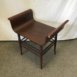 Vintage Mahogany Veneer Bentwood Vanity Stool