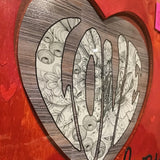 Eltimar Design Framed "Love Always" Mixed Media 3D-Artwork