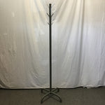 Vintage Industrial Grey Metal 8-Hook Coat Tree