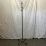 Vintage Industrial Grey Metal 8-Hook Coat Tree