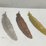 Kayla's Kreations Single Metal Feather Bookmark