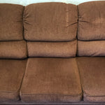 Modern Smith Bros. Burnt Umber 3-Cushion Sofa