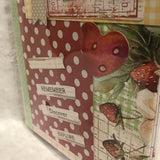 Eltimar Design "Strawberries" Mixed Media "Upholstered" Journal