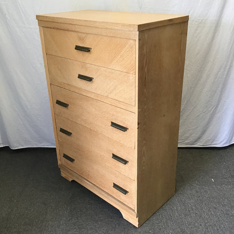 Vintage 1950 MC Huntington Furn. Oak 5-Drawer Chest of Drawers