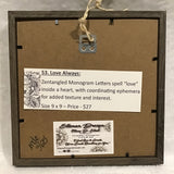 Eltimar Design Framed "Love Always" Mixed Media 3D-Artwork