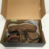 Rockport Works "Sailing Club" Brown Leather Steel Toe Boat Shoe