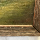 Vintage Signed Original Abandoned Mill Oil Painting